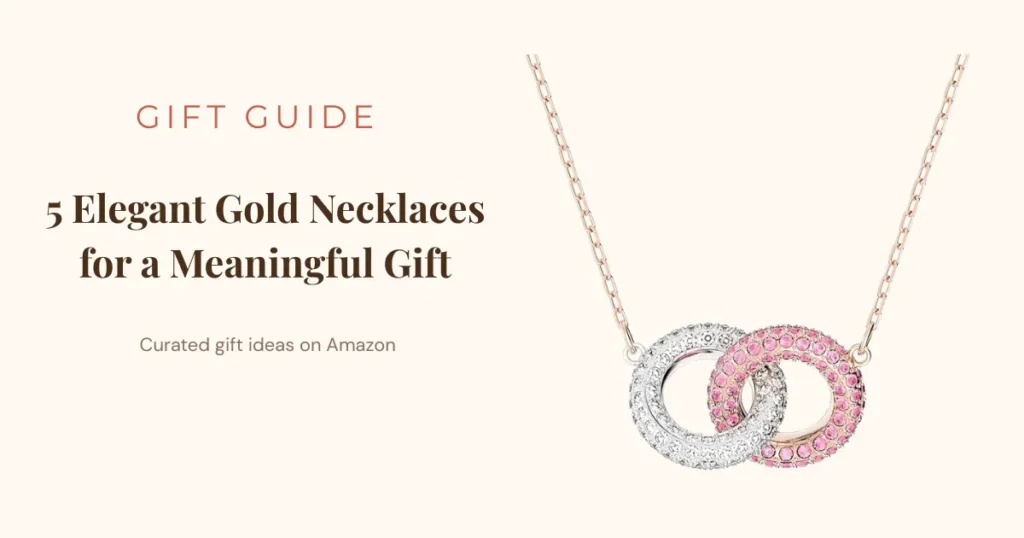 gold necklace gift for her